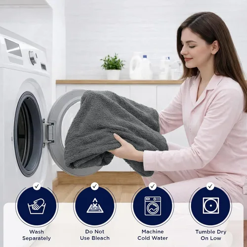 Miniatura 255 de DAN RIVER Paquete de 2 sábanas de baño de 35x70 pulgadas, sábanas de baño jumbo acanaladas para adultos, toallas grandes gruesas y absorbentes