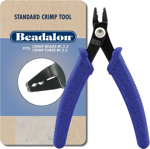 Miniatura 9 de Herramienta de Crimpado Beadalon Estándar - Compatible con Cuentas de Engaste #1-3, Tubos de Engaste #2-3, Azul Oscuro, 13.3 cm / 5.25 in