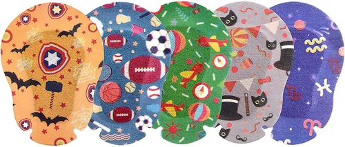 Miniatura 9 de Parches adhesivos para los ojos para niños, diseño genial para niños, 45 + 5 bonos por caja, tamaño regular, material transpirable, patrón colorido