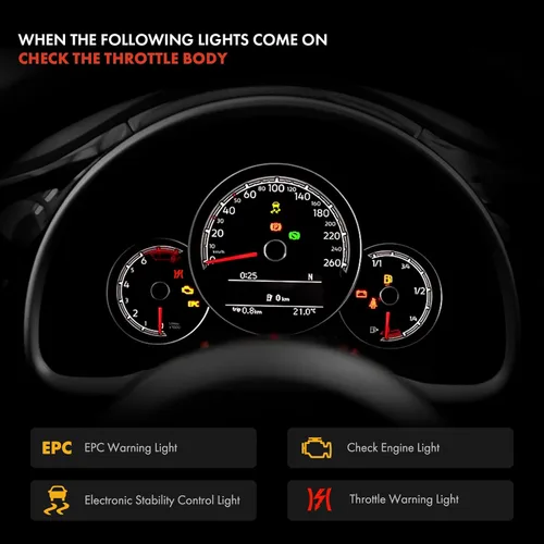 Miniatura 6 de A-Premium Cuerpo electrónico del acelerador con sensor TPS compatible con Mazda 2 2011 2012 2013 2014 2015 L4 1.5L, repuesto # ZJ3813640