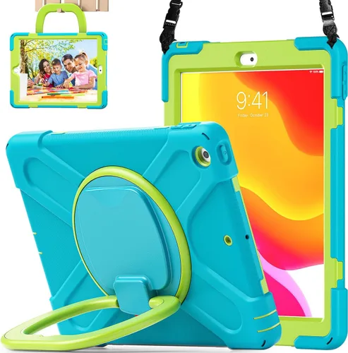 Miniatura 15 de Funda para iPad de 10.2 pulgadas de 9ª generación 2021 / 8ª generación 2020 / 7ª 2019, funda a prueba de golpes para niños con protector