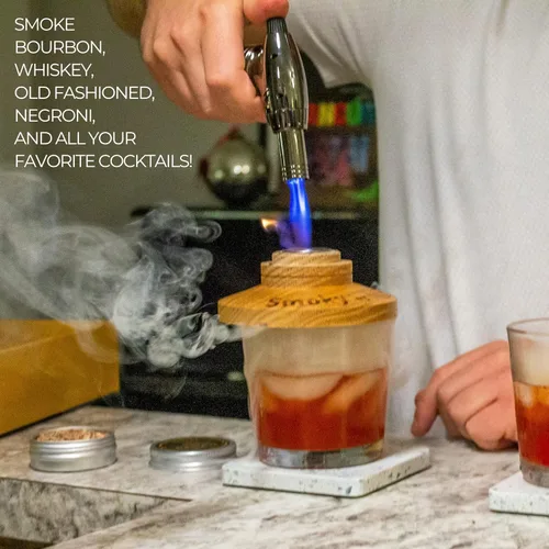 Miniatura 3 de Juego de Ahumador de Whisky para Cóctel (𝗕𝗘𝗦𝗧 𝗗𝗔𝗗 𝗘𝗩𝗘𝗥) Grabado. Juego de bar Premium NOBLESIP con todo lo que necesitas para ahumar fácilmente