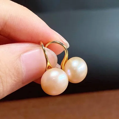 Miniatura 8 de Collar de perlas reales cultivadas en agua dulce de 0.118-0.433 in, plata de ley 925, aretes colgantes simples y colgantes, regalos para mujer