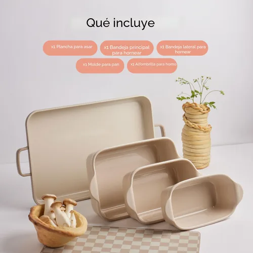 Miniatura 6 de Our Place Juego de utensilios para hornear Colección de utensilios de cerámica para hornear de 5 piezas con sartén de estufa a horno Sartenes