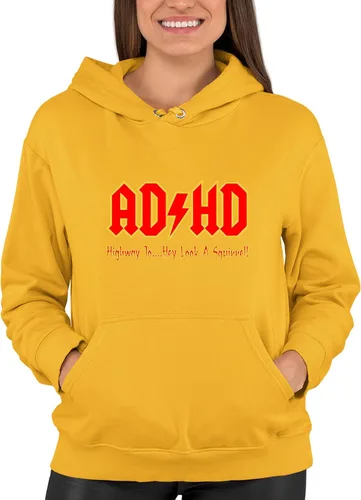 Miniatura 33 de Go All Out Sudadera con capucha para hombre y mujer con texto en inglés "Highway To Hey Look A Squirrel