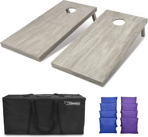 Miniatura 74 de GoSports Juego de tablas de cornhole de madera de tamaño reglamentario de 4 x 2 pies, incluye funda de transporte y bolsas de frijoles