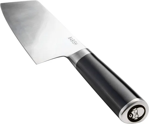 Miniatura 7 de Babish Wok de fondo plano de acero al carbono y sartén para freír, 14 pulgadas y cubiertos de acero alemán 1.4116 de alto carbono, cuchillo de llave