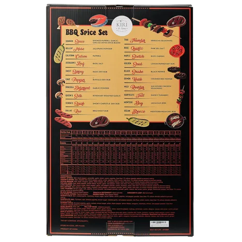 Miniatura 2 de Juego de especias gourmet grande para ahumadero, barbacoa y especias, 1.25 onzas cada uno, juego de especias y condimentos, regalo para el padre