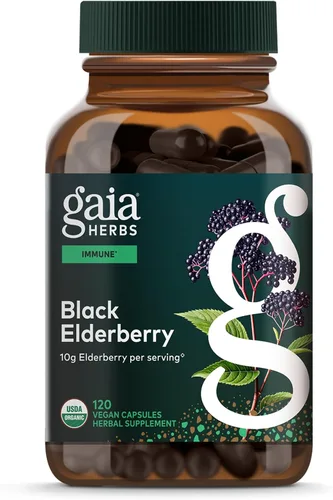 Miniatura 10 de Gaia Herbs Fitocápsulas líquidas de baya de sauco negro, 60 unidades., 751063400602, 60, 1, 1