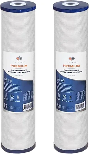 Miniatura 12 de Aquaboon Cartucho de repuesto de filtro de agua para toda la casa, 5 micrones, 20 x 4,5, reducción de cloro para sistema de filtración de agua de 1