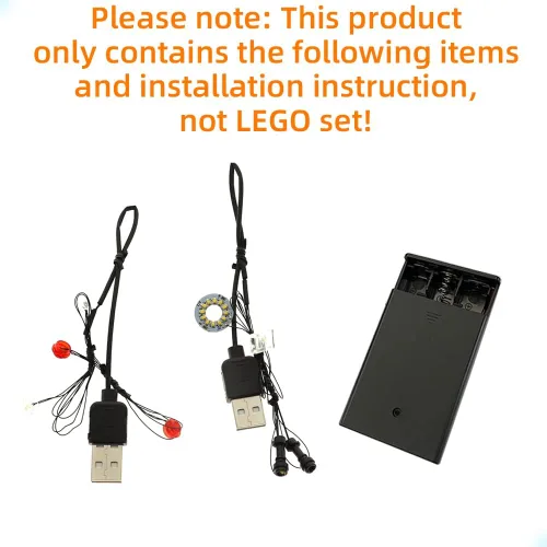 Miniatura 3 de GEAMENT Kit de luces LED compatible con Lego Fighter Plane Chase, para Indiana Jones 77012 (juego de modelos no incluidos)