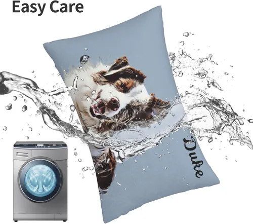 Miniatura 7 de Funda de almohada con foto personalizada, funda de almohada personalizada de gatos y perros, fundas de cojín impresas de dos caras de 14 x 20