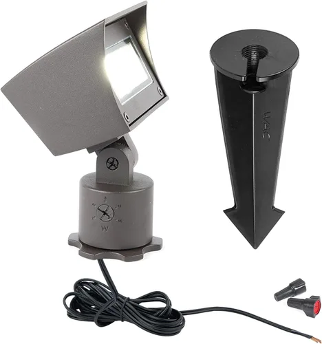 Miniatura 2 de WAC Iluminación de paisaje, luz de lavado de pared LED 12V con control de brillo integral 2700K cálido LED incorporado en bronce