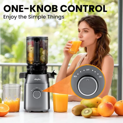 Miniatura 4 de olayks. Máquinas exprimidoras, exprimidor de prensa fría de alto rendimiento de jugo para frutas y verduras, máquina masticadora con receta de jugo