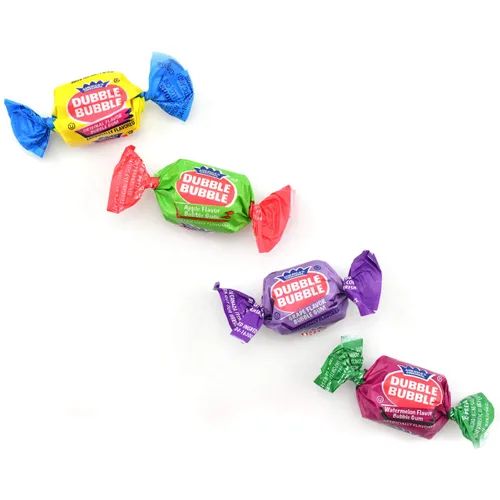 Miniatura 4 de Tootsie Roll Dubble Bubble Gum – 300 unidades de tina resellable de frutas y chicle envueltas individualmente – sabores originales, sandía, manzana