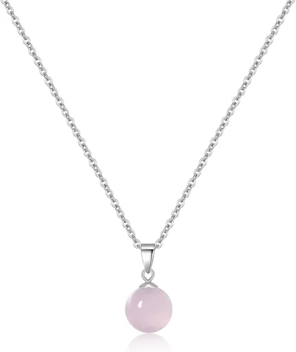Miniatura 17 de Collar de jade natural para mujer, de plata de ley, ajustable, hecho a mano, con dije de jade verde, collar de cristal curativo, regalo de buena