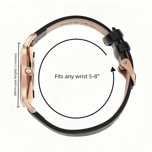 Miniatura 2 de Wristology Easy Change Band Large Face Roman Numerals Boyfriend Womens Watch - Interchangeable Strap - Large Easy to Read Analog Dial Unisex