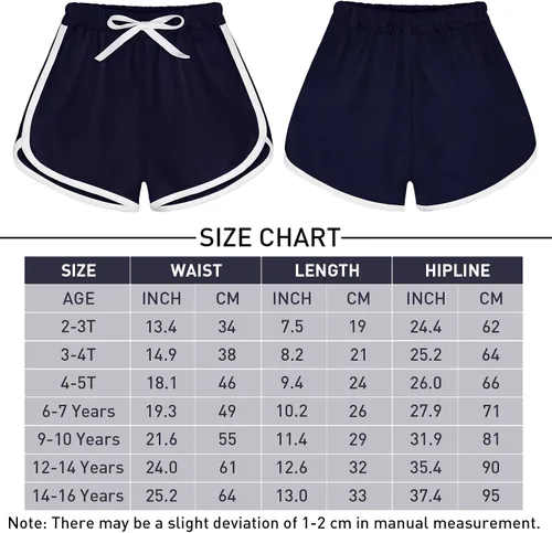 Miniatura 2 de Ruisita Pantalones cortos deportivos de 3 piezas para niñas y niños, pantalones cortos de entrenamiento de verano para niños pequeños, Blanco