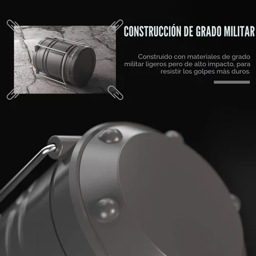 Miniatura 6 de Lichamp Linterna LED para campamento, paquete de 4 linternas alimentadas por batería para cortes de energía, luz colgante plegable portátil esencial