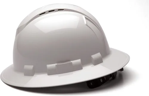 Miniatura 4 de Pyramex Ridgeline - Casco duro de ala completa, ventilado, con suspensión de trinquete de 4 puntos