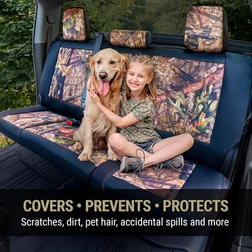 Miniatura 3 de Fundas de asiento Mossy Oak Break-up Country de alta resistencia para asientos delanteros; Se ajusta a camionetas o SUV de tamaño completo; Incluye