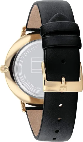 Miniatura 3 de Tommy Hilfiger Reloj de cuarzo de acero inoxidable para mujer con correa de cuero negro 0 Modelo 1782379 Negro Reloj de cuarzo