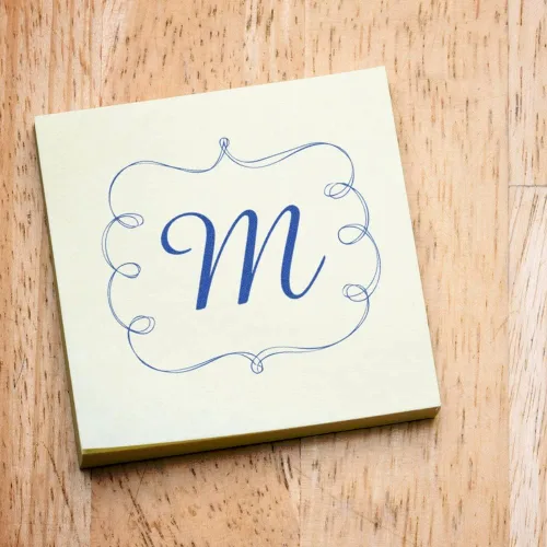 Miniatura 4 de Sello inicial Amaze preentintado PSI, sello de letras de goma personalizado, sello de goma con monograma personalizado, diseño cuadrado