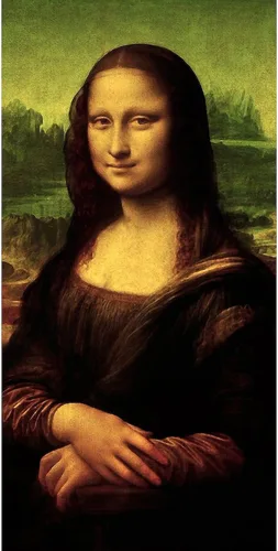 Miniatura 2 de CafePress Mona Lisa - Toalla de algodón absorbente de 30 x 60 pulgadas, suave para playa y piscina