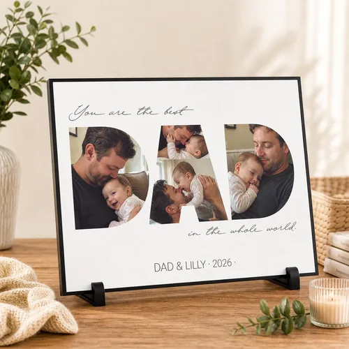 Miniatura 11 de FUONLY Regalos personalizados de Navidad y del Día de la Madre para mamá de hija o hijo, marco de madera personalizado con foto y texto, regalos