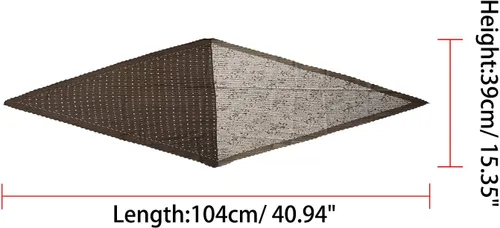 Miniatura 3 de Allegra K Pañuelo plisado con diseño de anacardos y estampado de cachemira para el cuello, para mujer