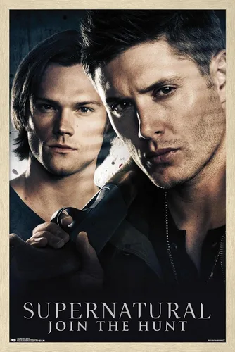 Miniatura 7 de Trends International Supernatural - Póster de pared de hermanos, 14.725 x 22.375 pulgadas, versión enmarcada de madera de granero