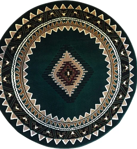 Miniatura 8 de Kingdom South West - Alfombra ovalada de nativos americanos, diseño bereber beige, D143 (3 pies x 4 pies 7 pulgadas, ovalada)