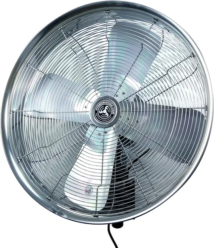 Miniatura 6 de HydroMist Ventilador oscilante de pared para exteriores, control de 3 velocidades en el motor, hoja de alumbre, soporte de montaje y cubierta