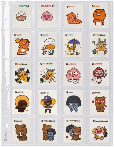 Miniatura 3 de 20 bolsillos de doble cara (2 x 2.2), 10 hojas de 32 tipos de fundas de bolsillo transparentes, páginas de repuesto para álbum de fotos