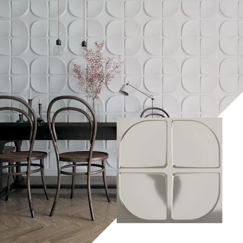 Miniatura 28 de Ekena Millwork WP20X20EUWH 19 5/8 pulgadas de ancho x 19 5/8 pulgadas de alto Edmund EnduraWall Decorativo 3D Panel de pared cubre 2.67 pies