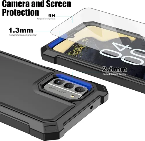Miniatura 6 de Ailiber Funda para Nokia G310, Nokia G310 con protector de pantalla de vidrio templado, protección de estructura de 2 capas, esquinas a prueba