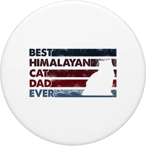 Miniatura 3 de Best Cat Dad Ever - Father Himalayan Cat PopSockets Swappable PopGrip