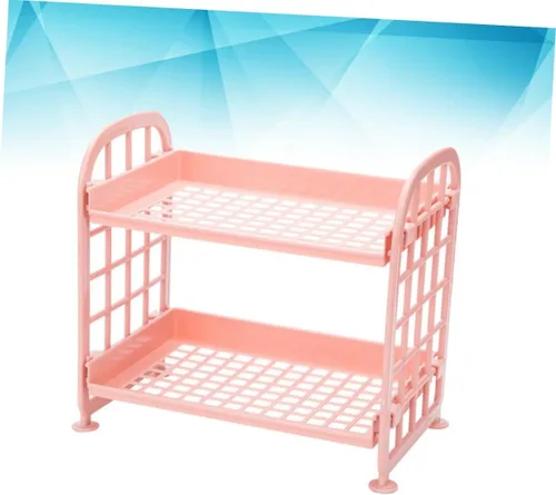 Miniatura 6 de COLLBATH Estante de almacenamiento de plástico para baño, organizador de encimera para cocina y sala de estar, diseño de fácil instalación, estante