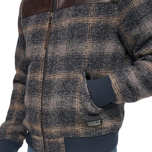 Miniatura 6 de Levi's Men's Mixed Media Western Plaid Bomber Jacket