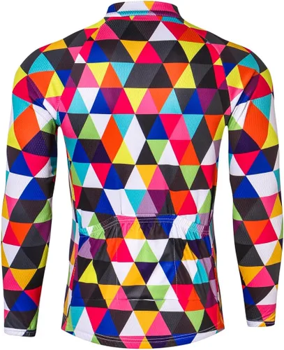 Miniatura 2 de Weimostar Hombre Ciclismo Jersey Manga Corta Bicicleta Ropa Multicolor Diamante