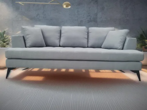 Miniatura 6 de Stendmar Sofá sentado profundo contemporáneo Sofá sofá moderno de lino gris oscuro