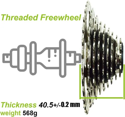 Miniatura 4 de DRIFT MANIAC Rueda libre de 9 velocidades 11-34 11-32 13-32 9spd Época E-Bike Tornillo