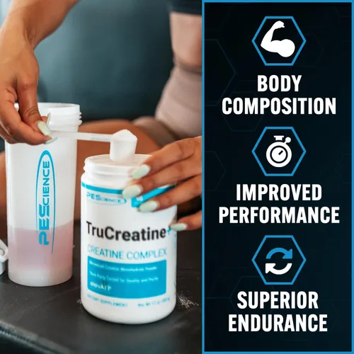 Miniatura 2 de PEScience TruCreatine+ Polvo de Monohidrato de Creatina Plus Epicatequina, Creatina Micronizada Creapure para Mujeres y Hombres, Apoya