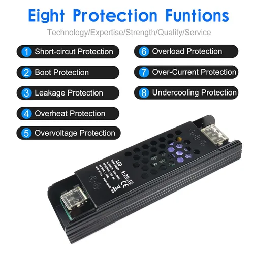 Miniatura 2 de Fuente de alimentación conmutada regulada universal de 12 V 3 A 36 W, convertidor de 100-250 V CA a 12 V CC, controlador LED, transformador