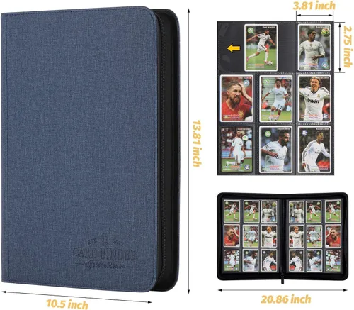 Miniatura 2 de Carpeta para Tarjetas Comerciales, Carpeta de Colección de Tarjetas con 540 Bolsillos de Carga Lateral, Carpeta de Álbum de 9 Bolsillos para TGC
