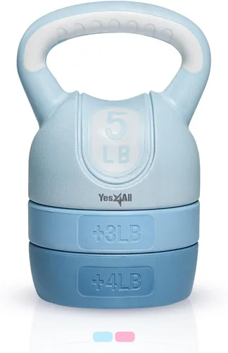 Miniatura 13 de Juegos de pesas rusas Yes4All - Juego de pesas rusas ajustables para entrenamiento de fuerza - Pesas rusas con peso ajustable para entrenamientos