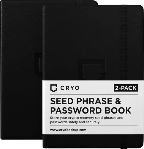 Miniatura 7 de CRYO Cuaderno de almacenamiento de frases criptográficas – Impermeable Bitcoin Recovery Phrase Crypto Password Keeper – 12 a 24 Word Cold Wallet
