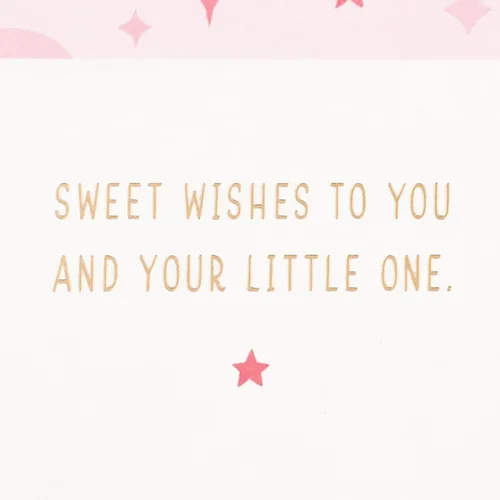 Miniatura 3 de Hallmark Paper Wonder - Tarjeta desplegable para bebé niña (globos rosados) para baby shower, padres primerizos, felicitaciones