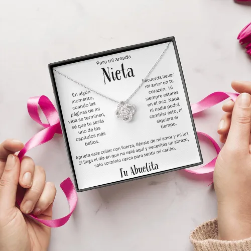 Miniatura 5 de LEO'S PRINT SHOP Regalo para Nieta de Abuela para Nieta, Regalo Graduación, Confirmación, Collar personalizado, Nieta Cumpleaños, Hermosa Cadena