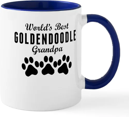 Miniatura 7 de CafePress World's Best Goldendoodle Grandpa Mugs Taza de café de cerámica de 11 oz (11.0 fl oz)